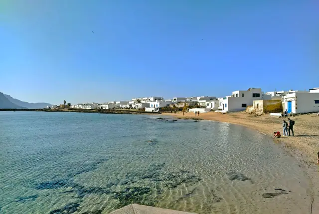 Beautiful beaches in La Graciosa, the Canaries