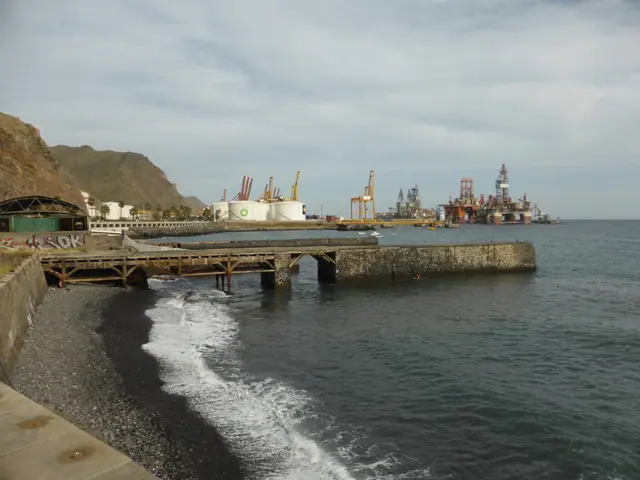 Playa de Valleseco beach in Tenerife with moderate water conditions