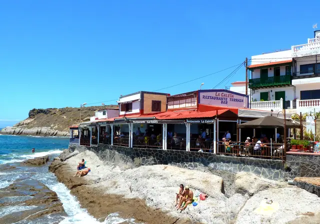 La Caleta beach in Tenerife with calm water conditions