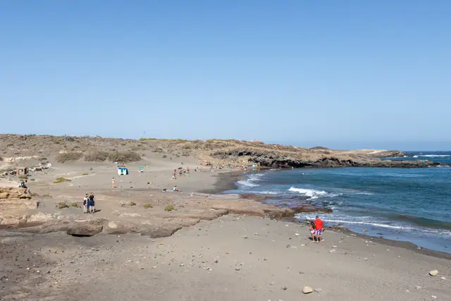 Playa de los Abriguitos beach in Tenerife with calm water conditions