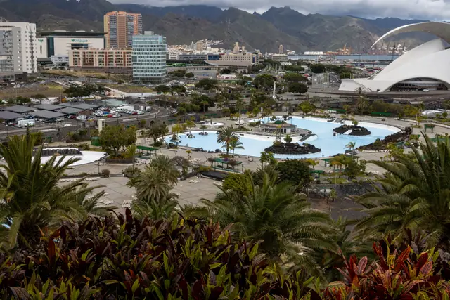 Caleta de Negros beach in Tenerife with wavy water conditions
