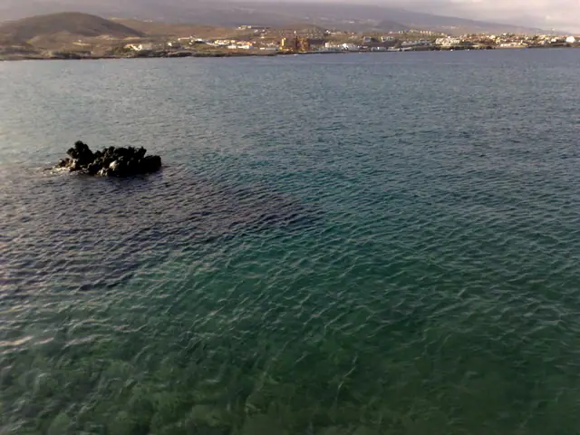 Playa Grande beach in Tenerife with surfable water conditions