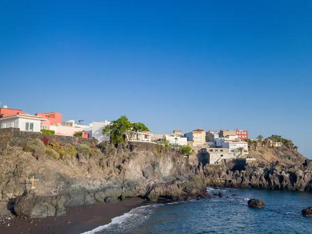 Playa de Mendez beach in Tenerife with calm water conditions