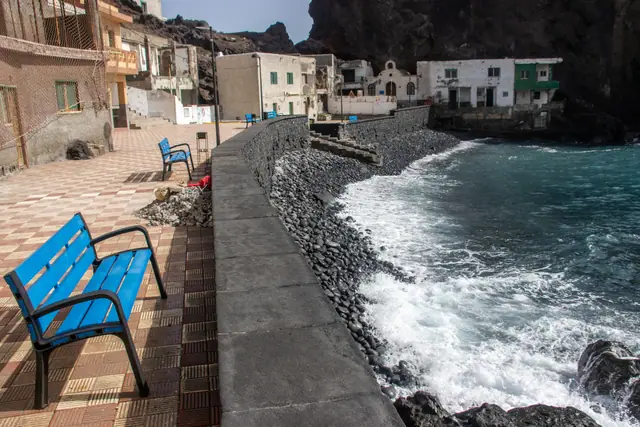 Playa del Roque beach in Tenerife with moderate water conditions