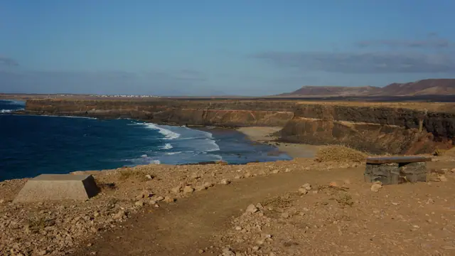 Playa del Águila beach in Fuerteventura with calm water conditions