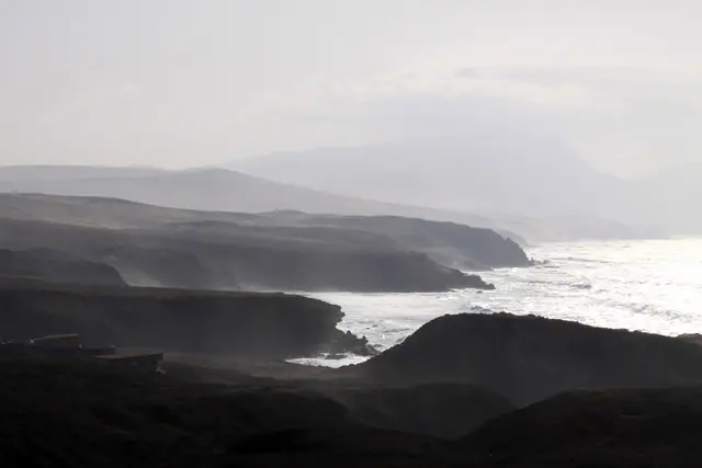 Playa de la Pared beach in Fuerteventura with wavy water conditions